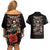 Angel Skull Couples Matching Off Shoulder Short Dress and Hawaiian Shirt Sometimes An Angel Sometimes A Hellraiser - Wonder Print Shop