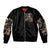 Angel Skull Sleeve Zip Bomber Jacket Sometimes An Angel Sometimes A Hellraiser