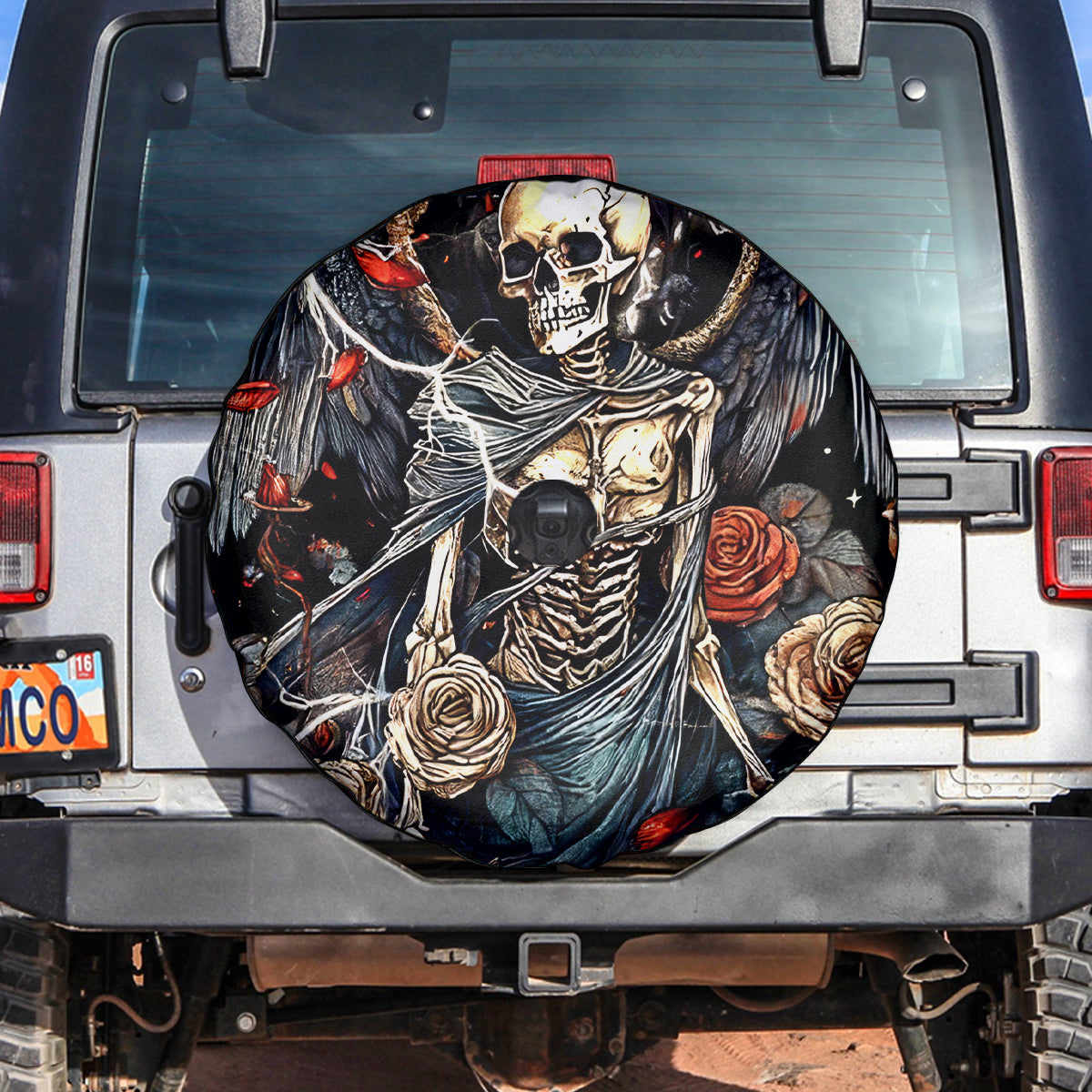 Angel Skull Spare Tire Cover Sometimes An Angel Sometimes A Hellraiser - Wonder Print Shop