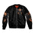 Warrior Skull Sleeve Zip Bomber Jacket Warriors Are The One Who Always Fight