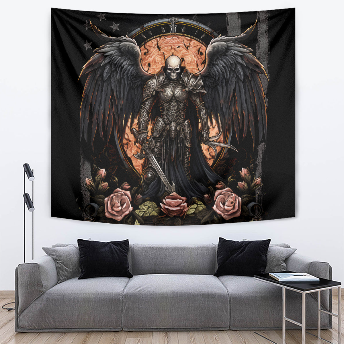 Warrior Skull Tapestry Warriors Are The One Who Always Fight