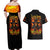 Witch Skull Couples Matching Off Shoulder Maxi Dress and Hawaiian Shirt Witches With Hitches - Wonder Print Shop