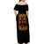 Witch Skull Off Shoulder Maxi Dress Witches With Hitches - Wonder Print Shop