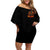 Witch Skull Off Shoulder Short Dress Witches With Hitches - Wonder Print Shop