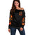 Witch Skull Off Shoulder Sweater Witches With Hitches - Wonder Print Shop