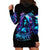 Witch Skull Hoodie Dress I Was Born With My Heart On My Sleeve A Fire In My Soul And Amout Can't Control - Wonder Print Shop