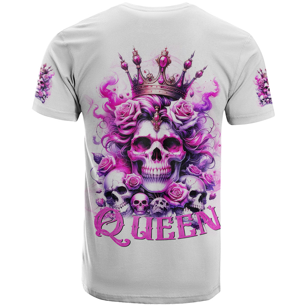 Rose Skull T Shirt Queen Skull