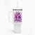 Rose Skull Tumbler With Handle Queen Skull