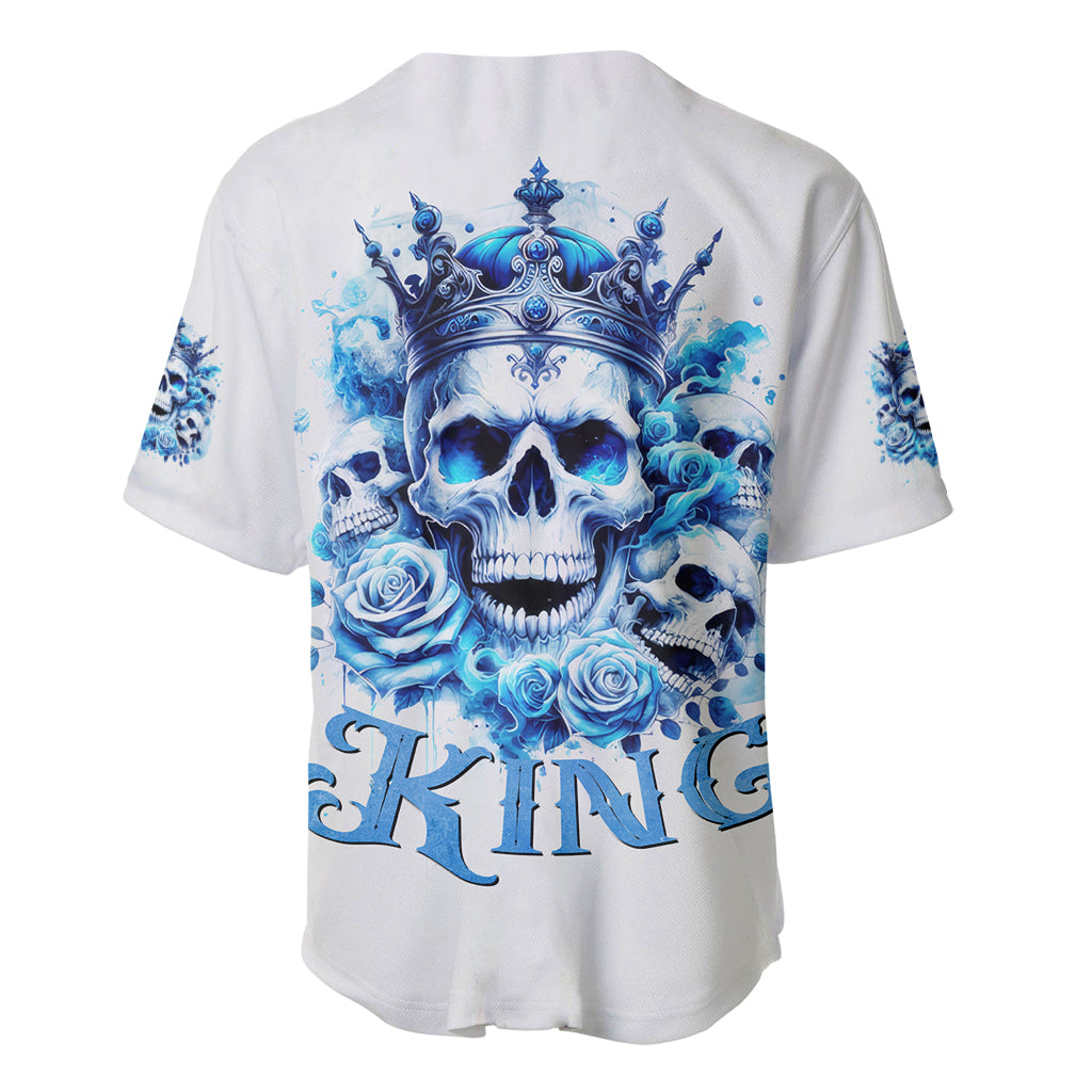 Rose Skull Baseball Jersey King Skull - Wonder Print Shop