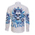 Rose Skull Long Sleeve Button Shirt King Skull - Wonder Print Shop