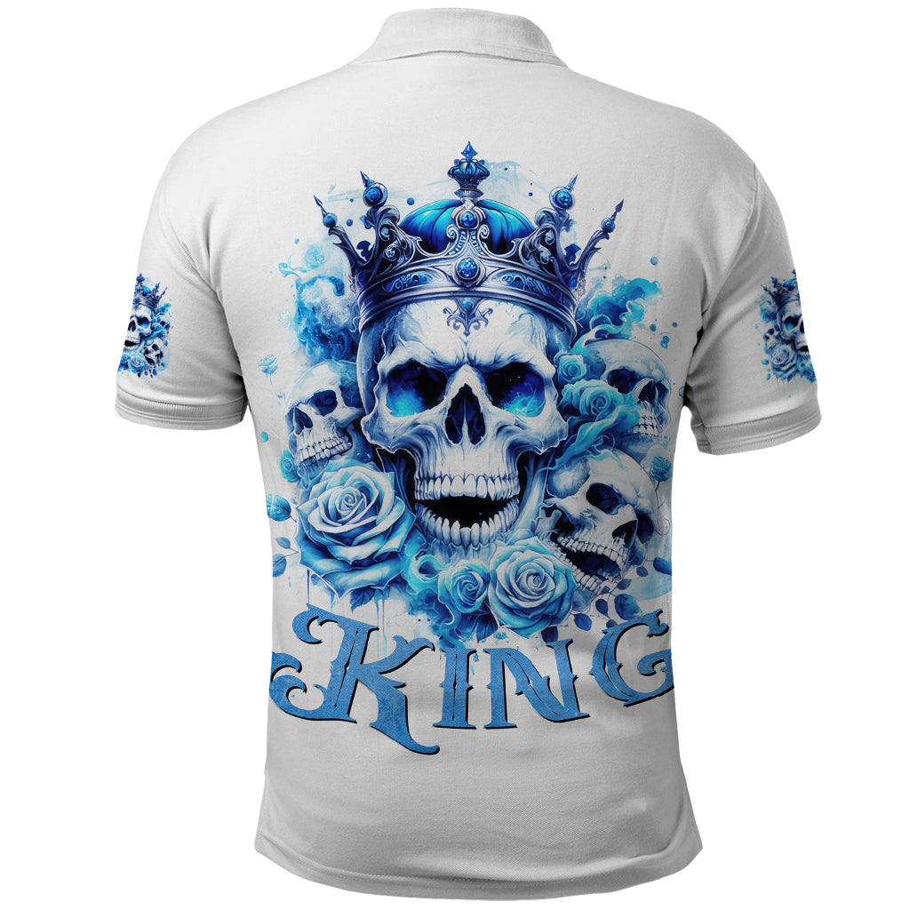 Rose Skull Polo Shirt King Skull - Wonder Print Shop