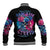 Rose SKull Baseball Jacket Sorry Honey Sarcasm Falls Out Of My Mouth Just Like Stupid Fall From Your - Wonder Print Shop