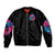 Rose SKull Bomber Jacket Sorry Honey Sarcasm Falls Out Of My Mouth Just Like Stupid Fall From Your - Wonder Print Shop