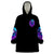 Witch Skull Wearable Blanket Hoodie I Hold A Beast An Angel And Crazy Lady In Me