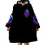 Witch Skull Wearable Blanket Hoodie I Hold A Beast An Angel And Crazy Lady In Me