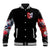 Evil Angel Skull Baseball Jacket Heaven Don't Want Me And Hell Afraid - Wonder Print Shop