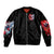 Evil Angel Skull Bomber Jacket Heaven Don't Want Me And Hell Afraid - Wonder Print Shop