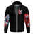 Evil Angel Skull Zip Hoodie Heaven Don't Want Me And Hell Afraid