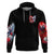 Evil Angel Skull Zip Hoodie Heaven Don't Want Me And Hell Afraid