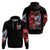 Evil Angel Skull Zip Hoodie Heaven Don't Want Me And Hell Afraid