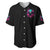 Rose Skull Baseball Jersey I'm Not Anti-Social I'm Just Not User Friendly - Wonder Print Shop