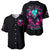 Rose Skull Baseball Jersey I'm Not Anti-Social I'm Just Not User Friendly - Wonder Print Shop