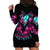 Rose Skull Hoodie Dress I'm Not Anti-Social I'm Just Not User Friendly - Wonder Print Shop