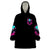 Rose Skull Wearable Blanket Hoodie I'm Not Anti-Social I'm Just Not User Friendly