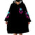 Rose Skull Wearable Blanket Hoodie I'm Not Anti-Social I'm Just Not User Friendly