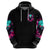 Rose Skull Zip Hoodie I'm Not Anti-Social I'm Just Not User Friendly