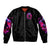 Witch Skull Sleeve Zip Bomber Jacket I'm Not Anti-Social I'm Just Not User Friendly