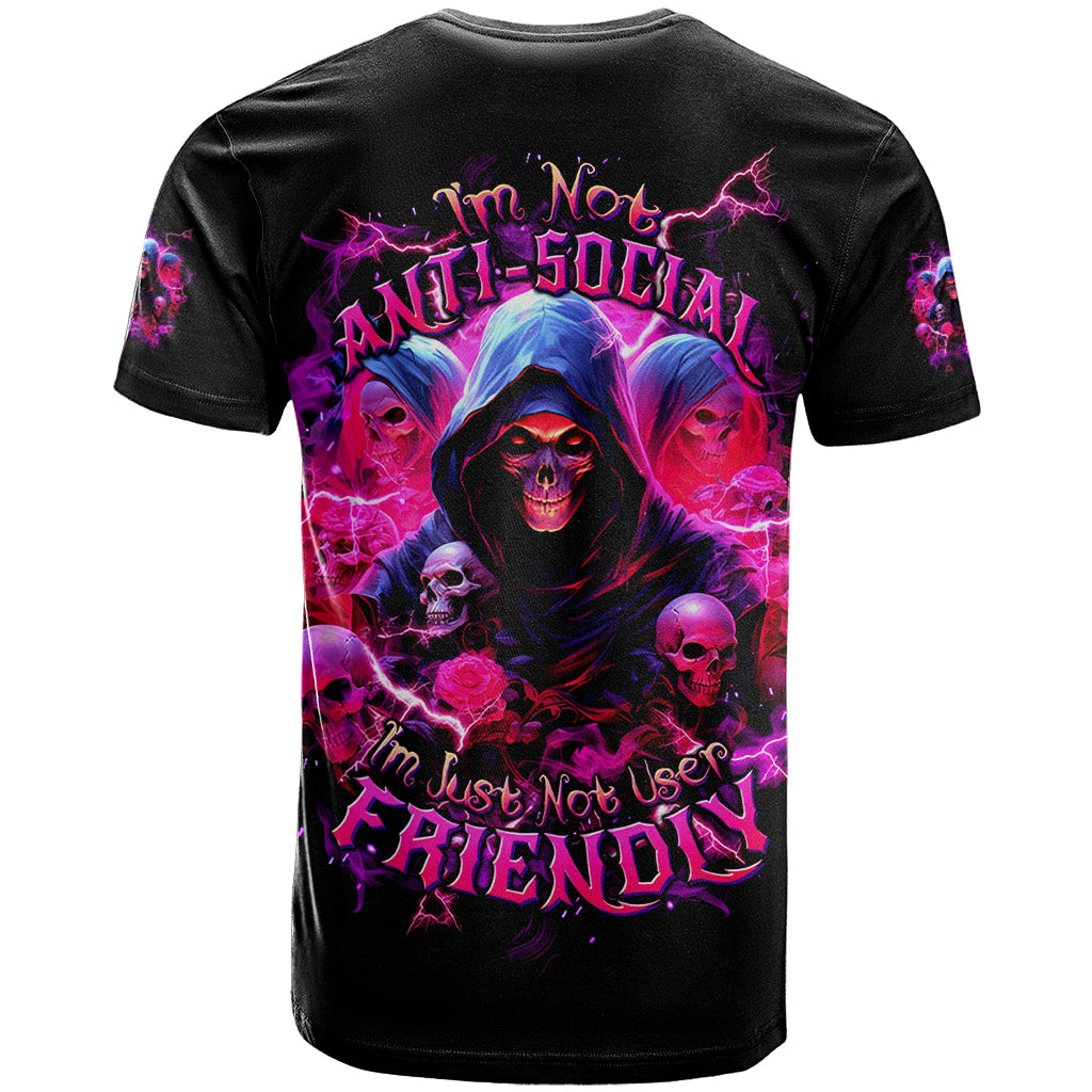 Witch Skull T Shirt I'm Not Anti-Social I'm Just Not User Friendly