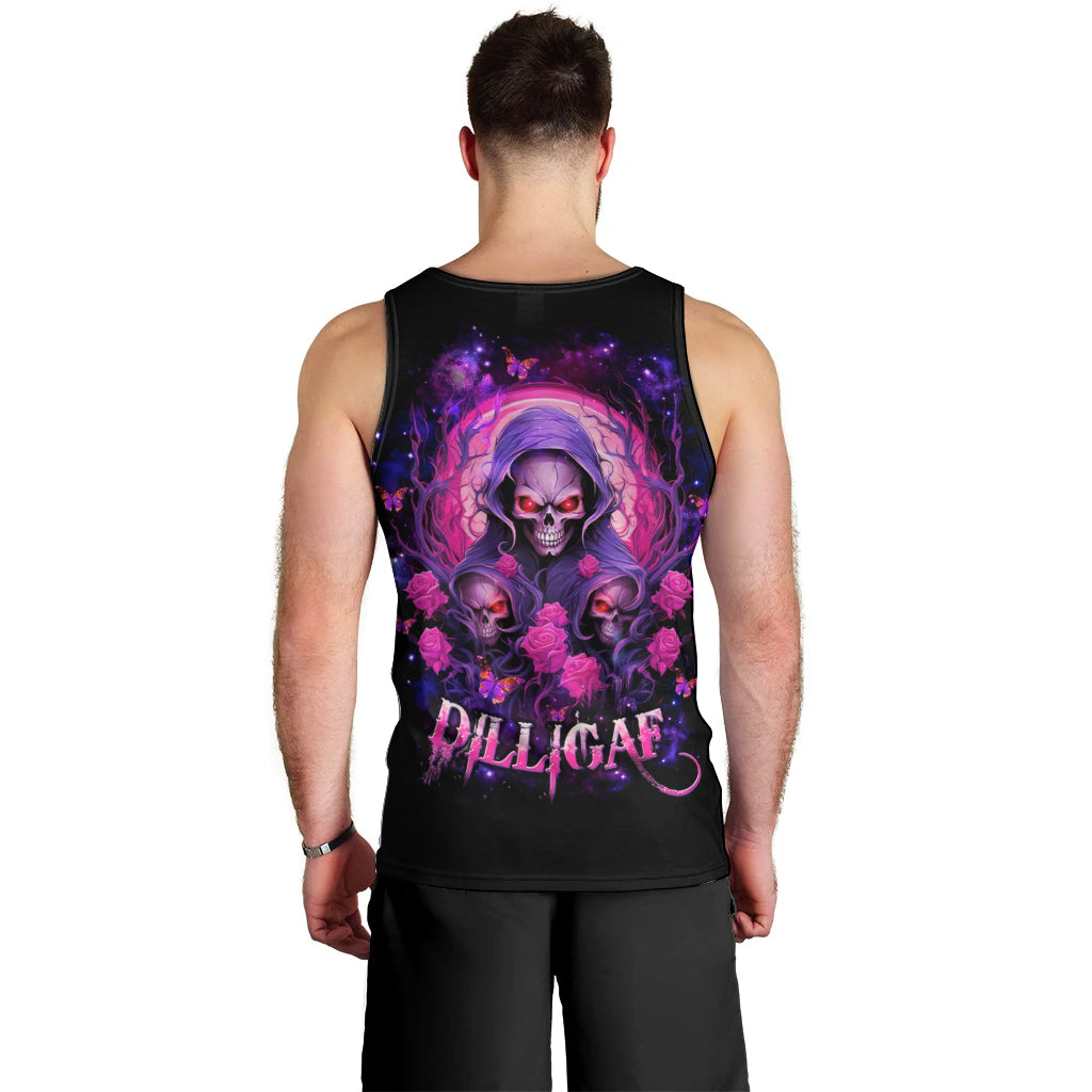 Rose Skull Men Tank Top DILLIGAG - Wonder Print Shop