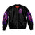 Rose Skull Sleeve Zip Bomber Jacket DILLIGAG