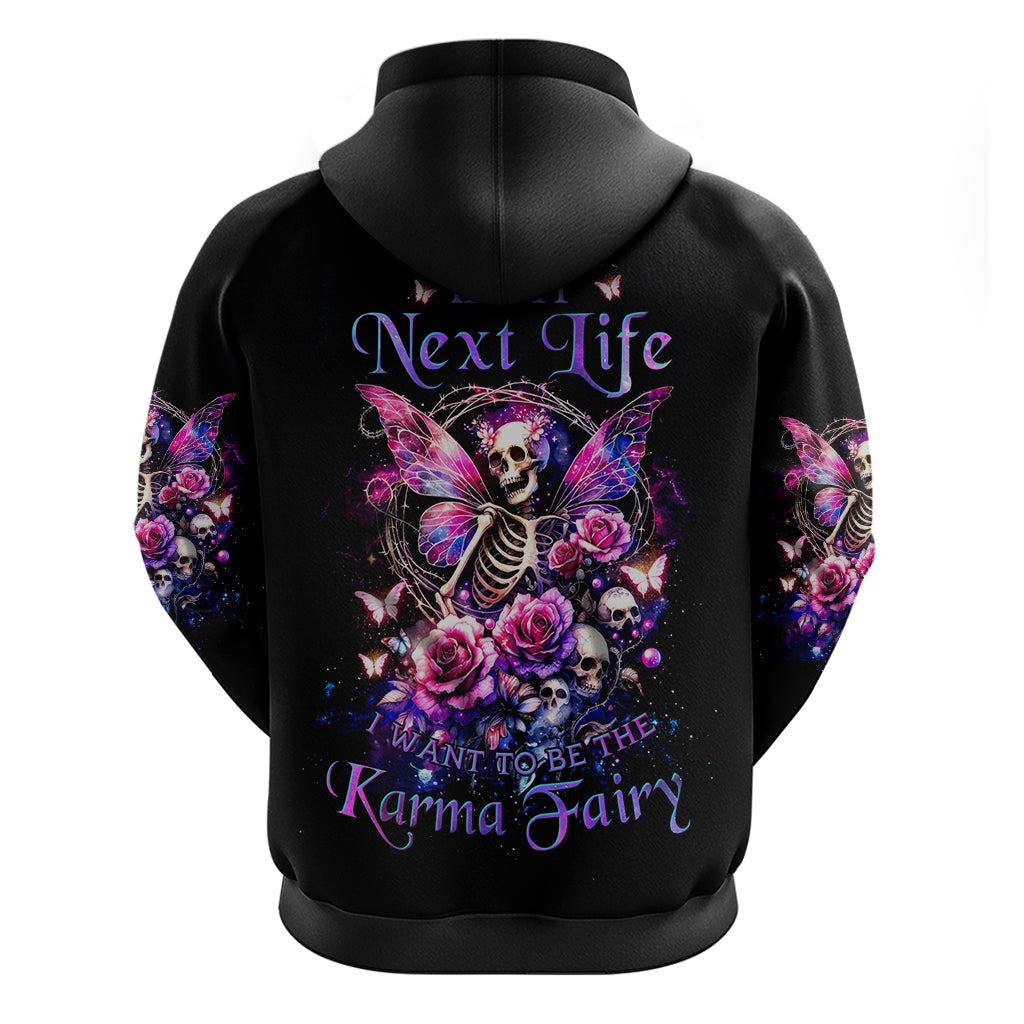 Fairy Skull Hoodie In My Next Life I Want To Be The Karma Fairy - Wonder Print Shop