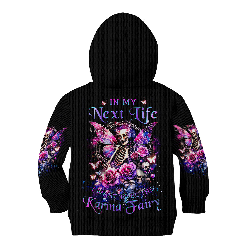 Fairy Skull Kid Hoodie In My Next Life I Want To Be The Karma Fairy - Wonder Print Shop