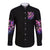 Fairy Skull Long Sleeve Button Shirt In My Next Life I Want To Be The Karma Fairy - Wonder Print Shop