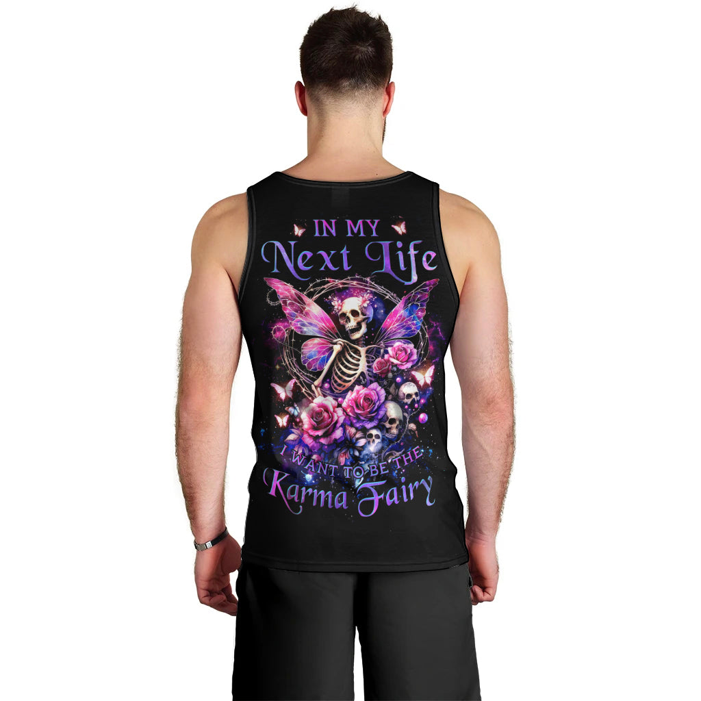 Fairy Skull Men Tank Top In My Next Life I Want To Be The Karma Fairy - Wonder Print Shop