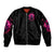 Reaper Skull Sleeve Zip Bomber Jacket I'm A Good Person But Don't Give Me A Reason To Show My Evil