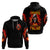 Flame Skull Hoodie Hello Darkness My Old Friend - Wonder Print Shop