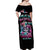 Couple Skull Off Shoulder Maxi Dress In One Life Time You Will Love Many Time But One Love - Wonder Print Shop