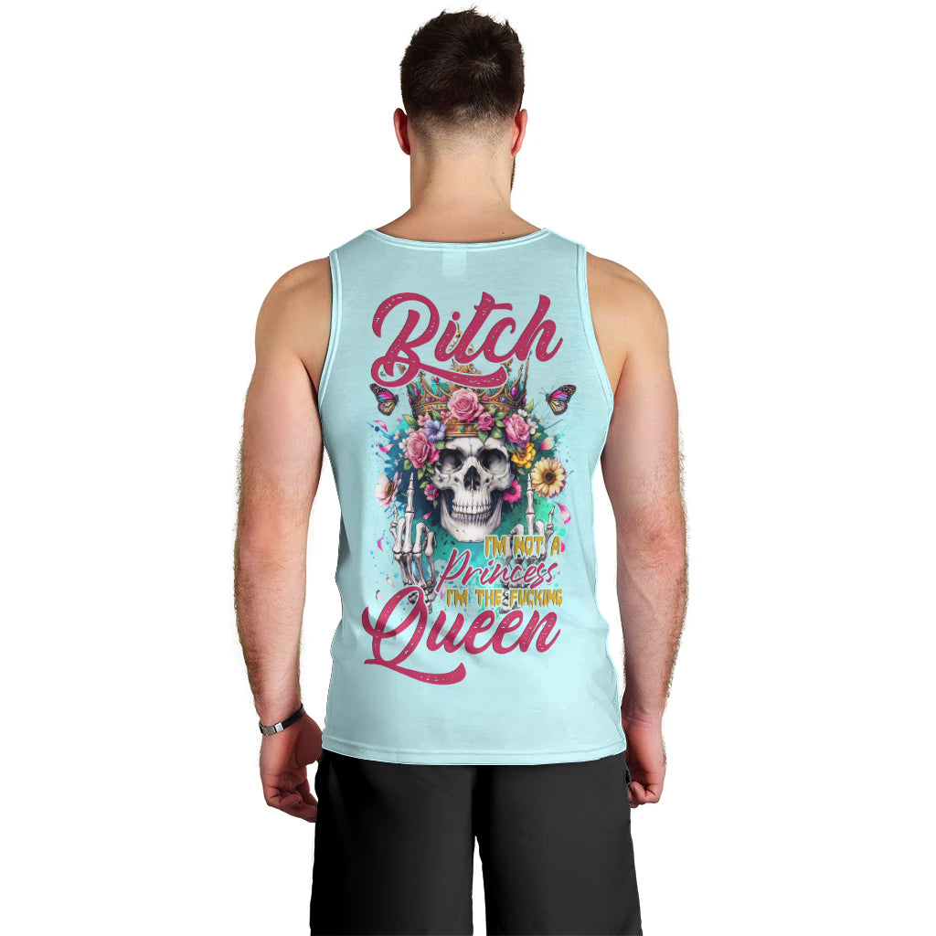 Skull Fairy Men Tank Top Bitch I'm Not A Princess I'm The Fucking Queen - Wonder Print Shop