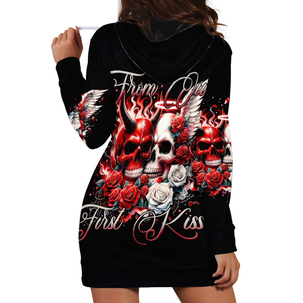 Couple Skull Hoodie Dress From Our First Kiss - Wonder Print Shop