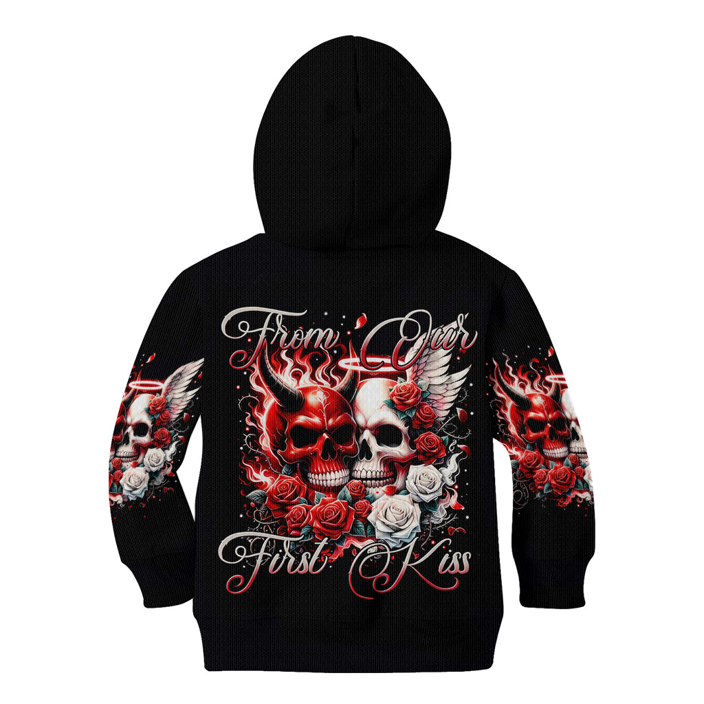 Couple Skull Kid Hoodie From Our First Kiss - Wonder Print Shop