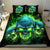 Flame Skull Bedding Set I'm Never Alone My Demons Are Wit Me 24/7 - Wonder Print Shop