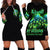 Flame Skull Hoodie Dress I'm Never Alone My Demons Are Wit Me 24/7 - Wonder Print Shop