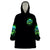 Flame Skull Wearable Blanket Hoodie I'm Never Alone My Demons Are Wit Me 24/7