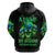 Flame Skull Zip Hoodie I'm Never Alone My Demons Are Wit Me 24/7