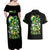 Irish Skull Couples Matching Off Shoulder Maxi Dress and Hawaiian Shirt Drink Up Bitches - Wonder Print Shop