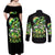 Irish Skull Couples Matching Off Shoulder Maxi Dress and Long Sleeve Button Shirt Drink Up Bitches - Wonder Print Shop